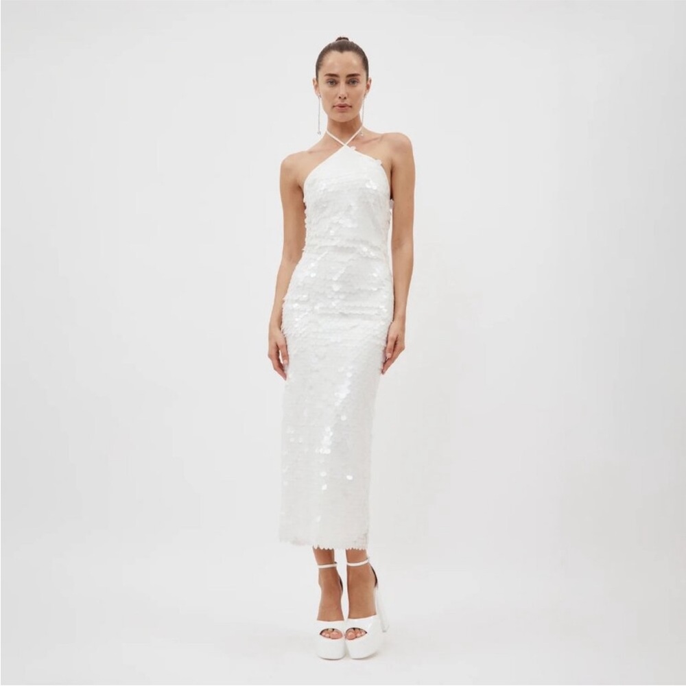 New Arrivals Blanca Dress in Coco Loco Bar White Size FR 36 US 2 4 XS S NEW NWT